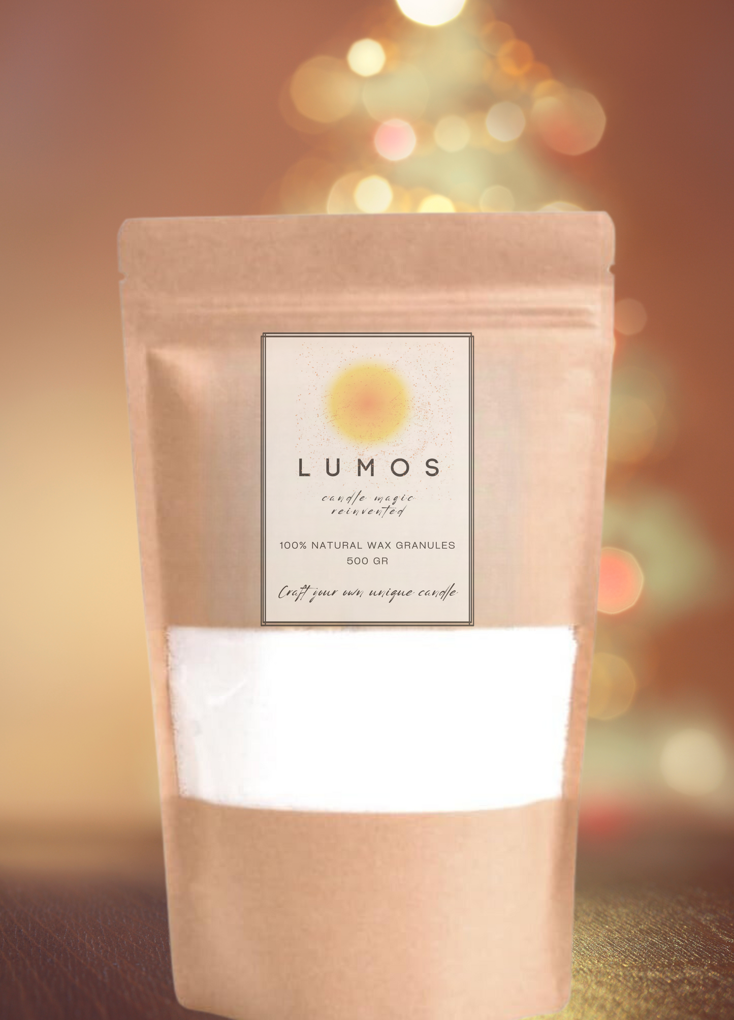 Lumos Candle Sand - Duo Pack  1000 GR / 1800 ml. + 20 Wicks